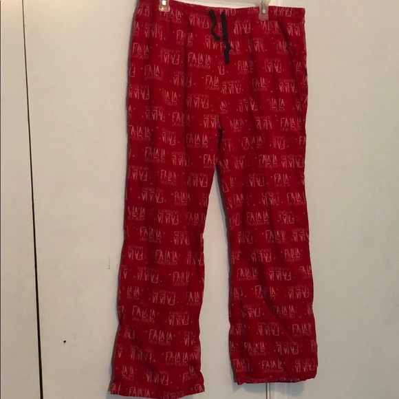 A pair of red Tommy Hilfiger pajama pants - Picture 1 of 2